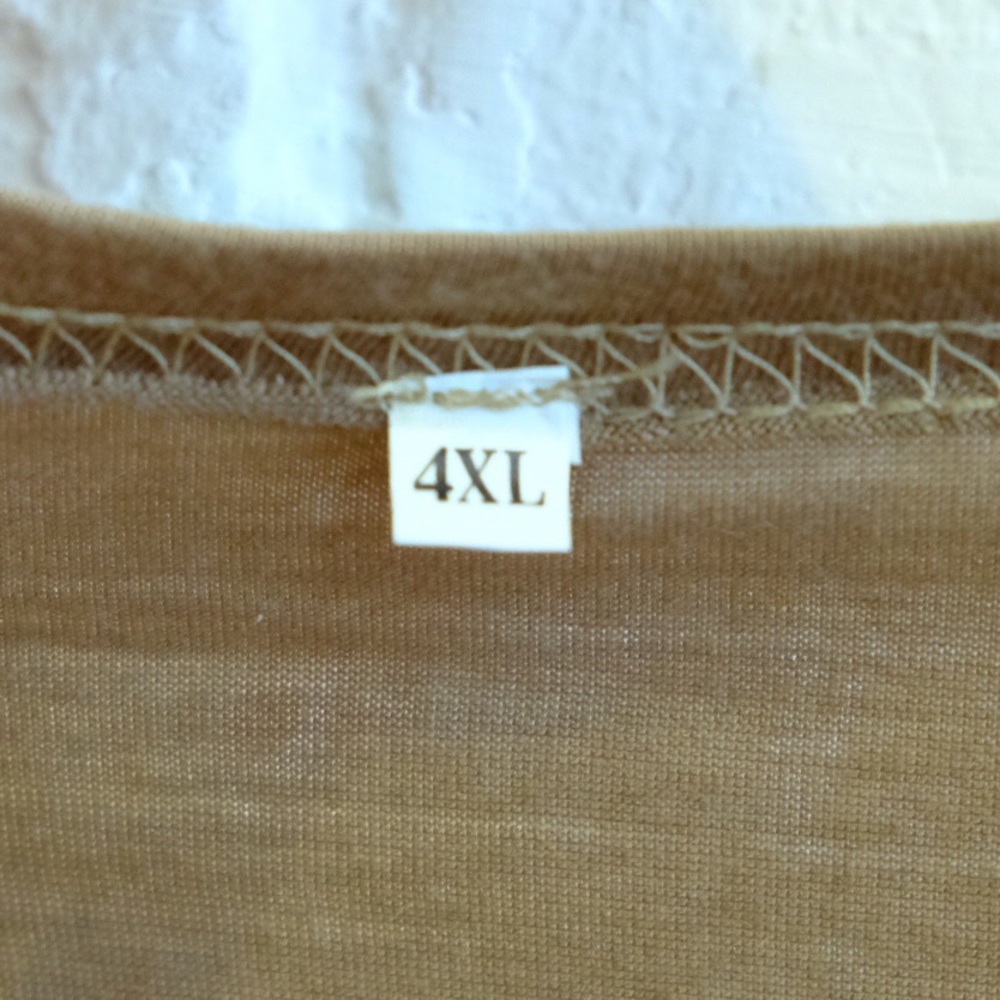Open front basic lightweight khaki cardigan kimono - Picture 11 of 13